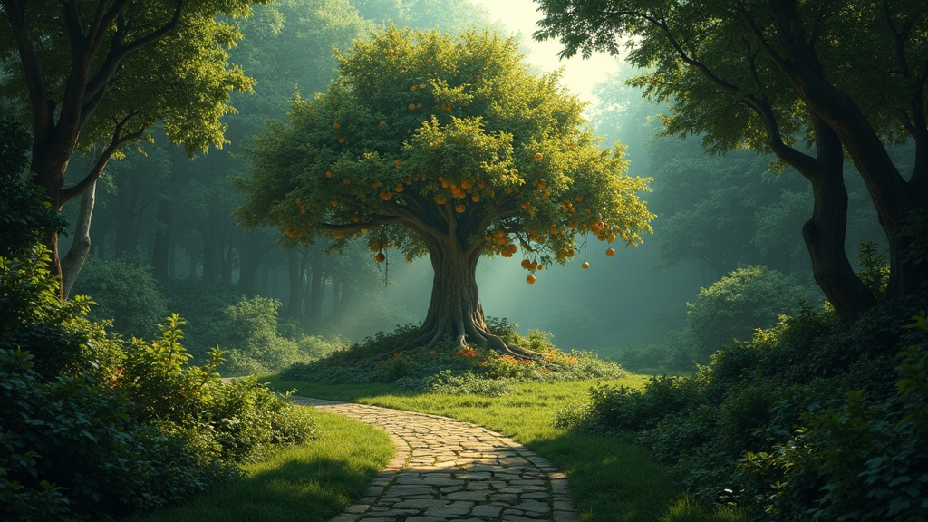 Forbidden Fruit in Garden