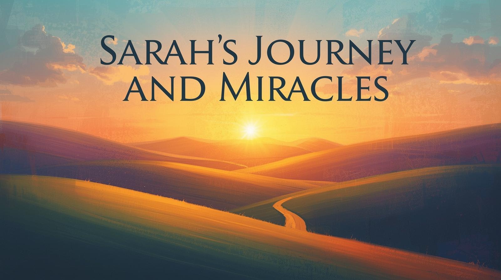 Sarah's Journey and Miracles