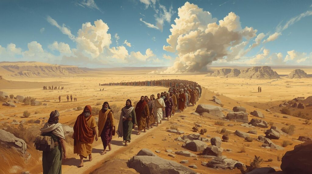 Israelites in the wilderness