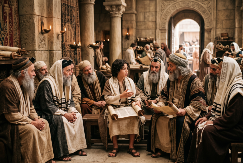 Jesus in the temple