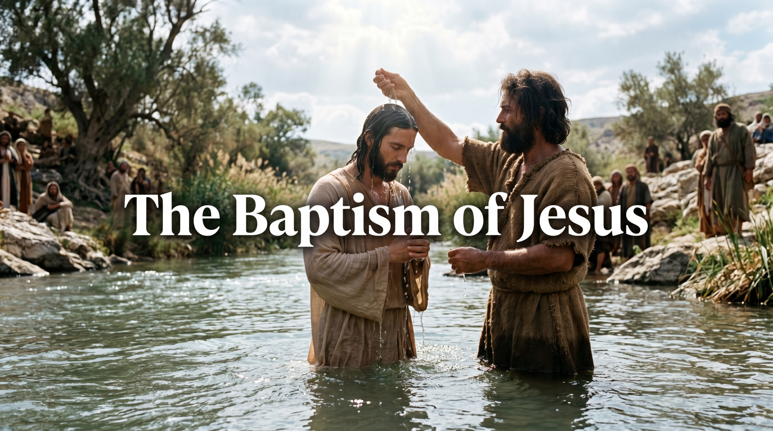 The baptism of Jesus