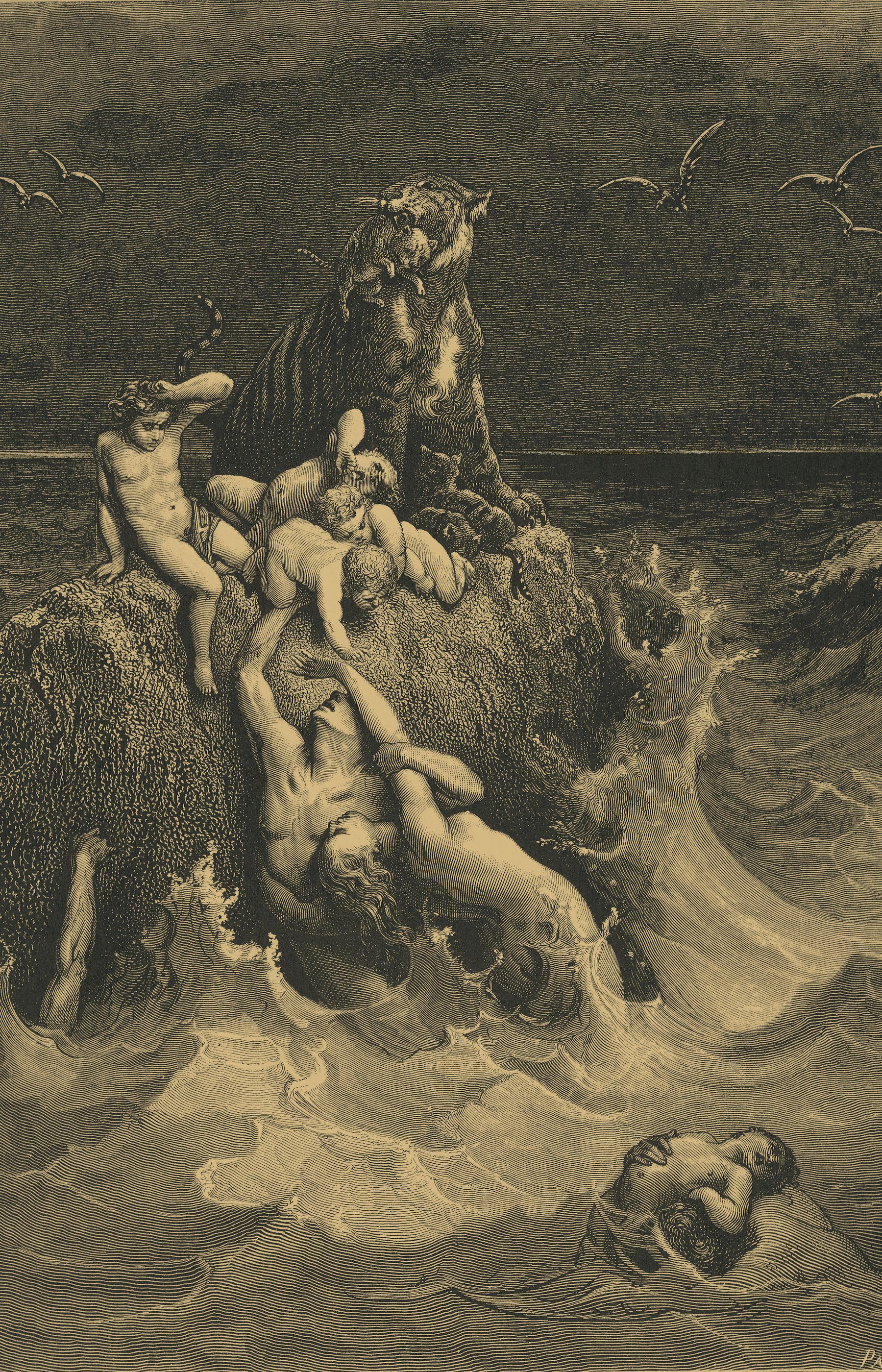 The Flood Begins — Noah Enters the Ark and the Waters Prevail